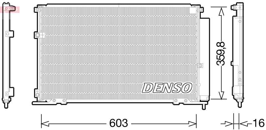 Airco condensor Denso DCN50047