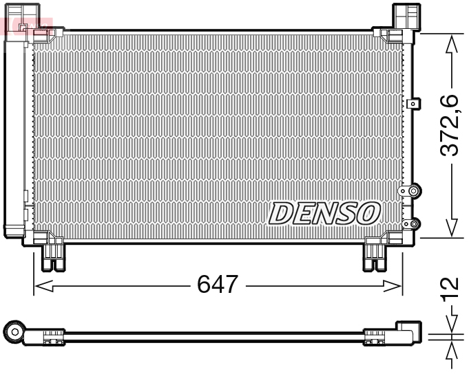 Denso Airco condensor DCN50053