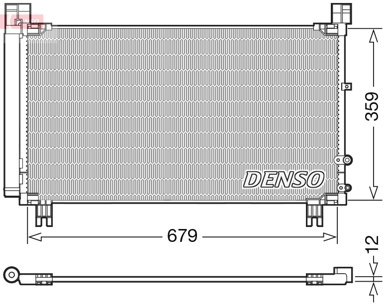 Denso Airco condensor DCN50053