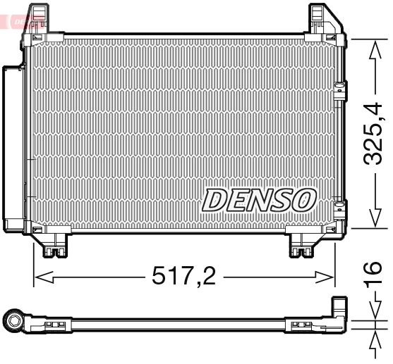 Airco condensor Denso DCN50101