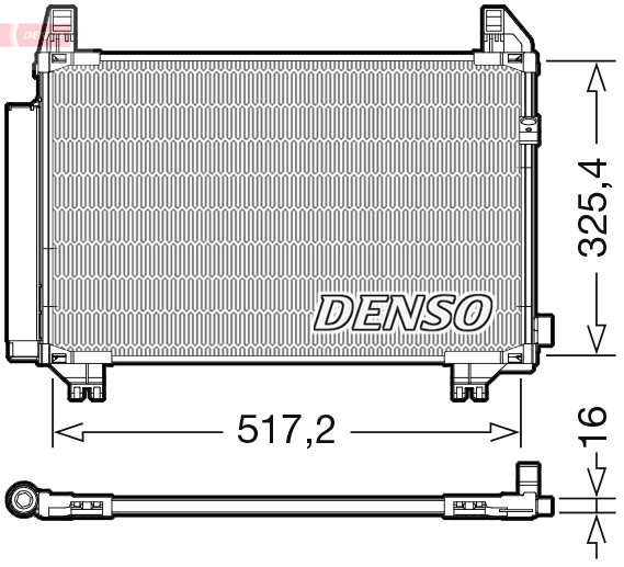 Airco condensor Denso DCN50107