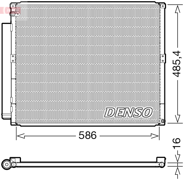 Airco condensor Denso DCN50113