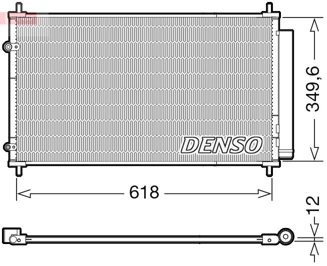 Airco condensor Denso DCN50117