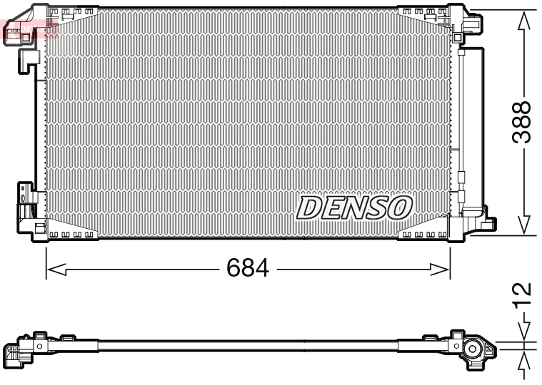 Airco condensor Denso DCN50119