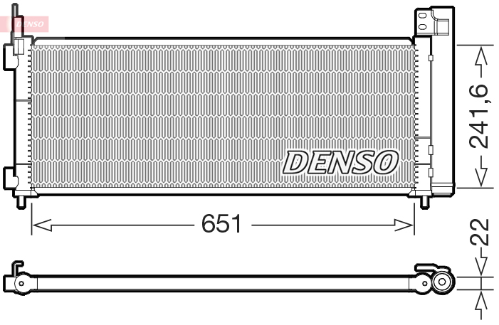 Airco condensor Denso DCN50123