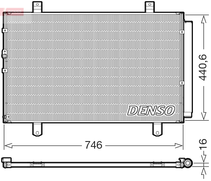 Airco condensor Denso DCN50127