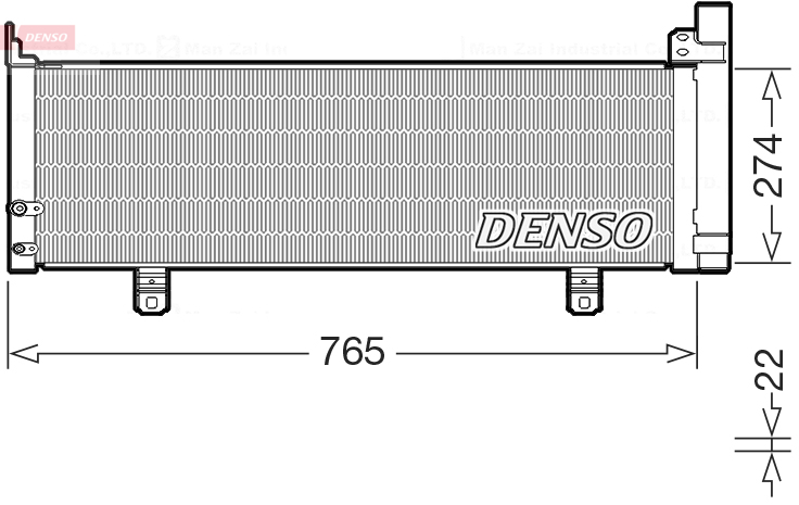 Airco condensor Denso DCN50129