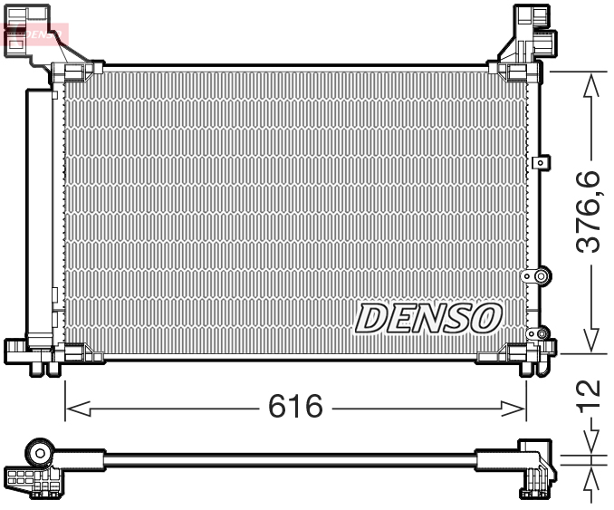 Airco condensor Denso DCN50133