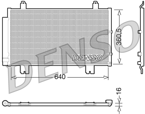 Airco condensor Denso DCN51005