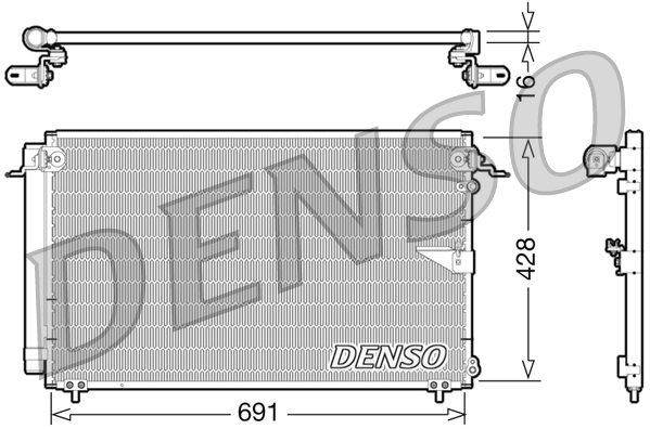 Airco condensor Denso DCN51008