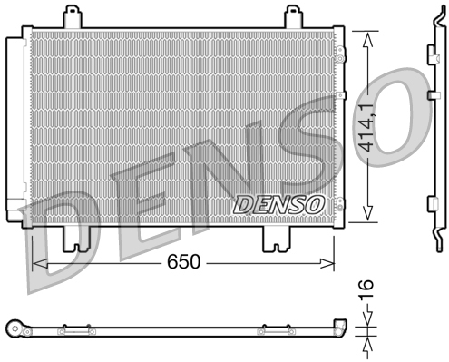 Airco condensor Denso DCN51009