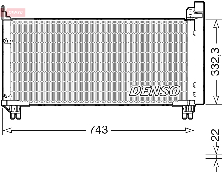 Airco condensor Denso DCN51014