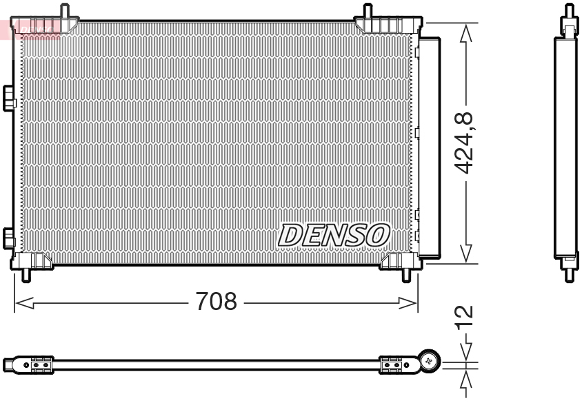 Airco condensor Denso DCN51018