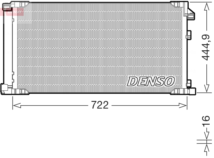 Airco condensor Denso DCN51019