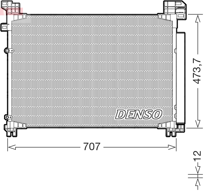 Airco condensor Denso DCN51020