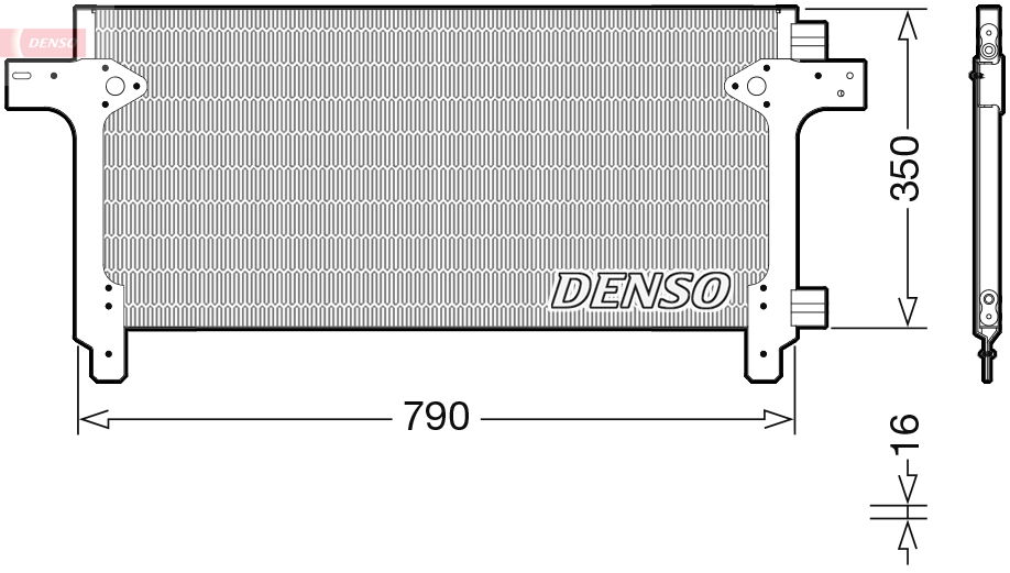 Airco condensor Denso DCN99063