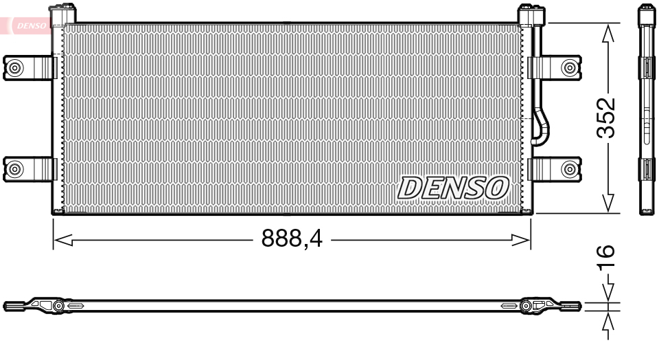 Airco condensor Denso DCN99068