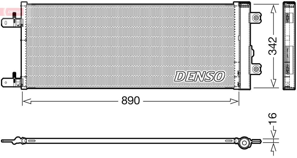 Airco condensor Denso DCN99071