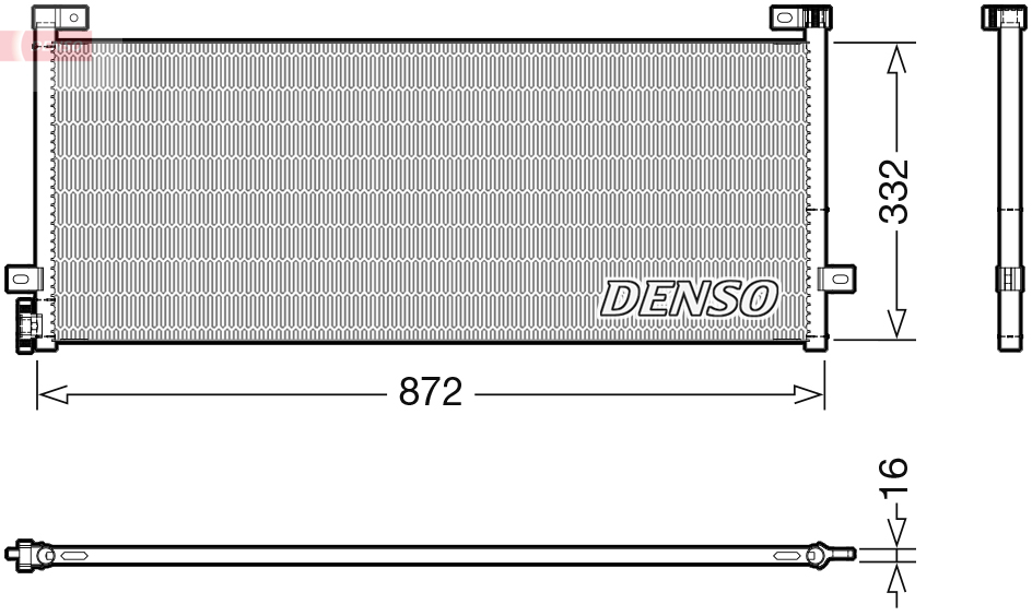 Airco condensor Denso DCN99072