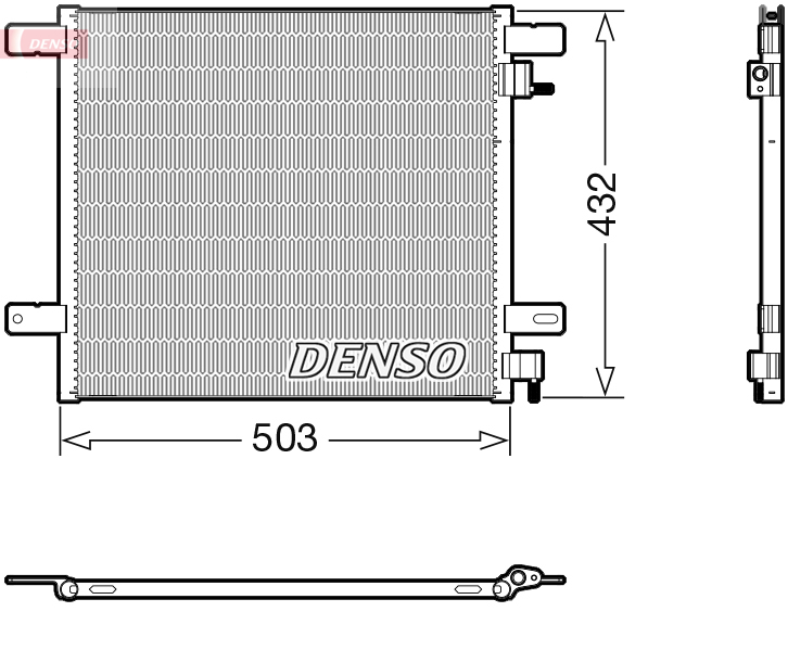 Airco condensor Denso DCN99076