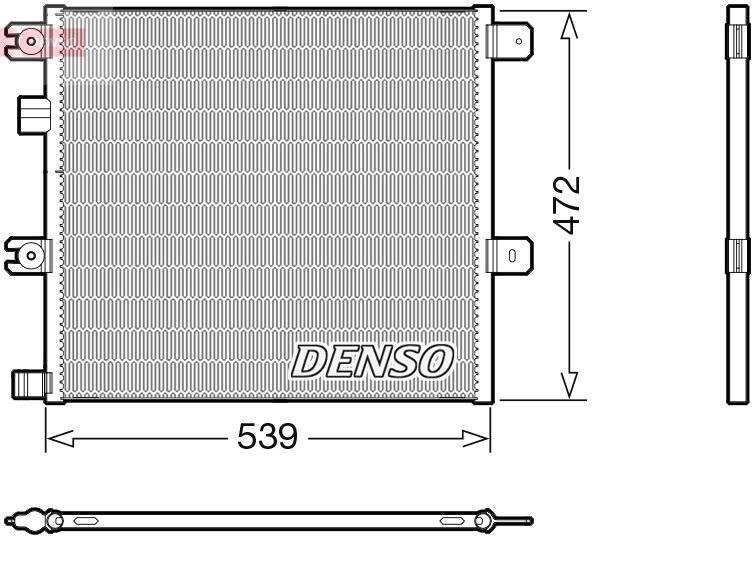 Airco condensor Denso DCN99077
