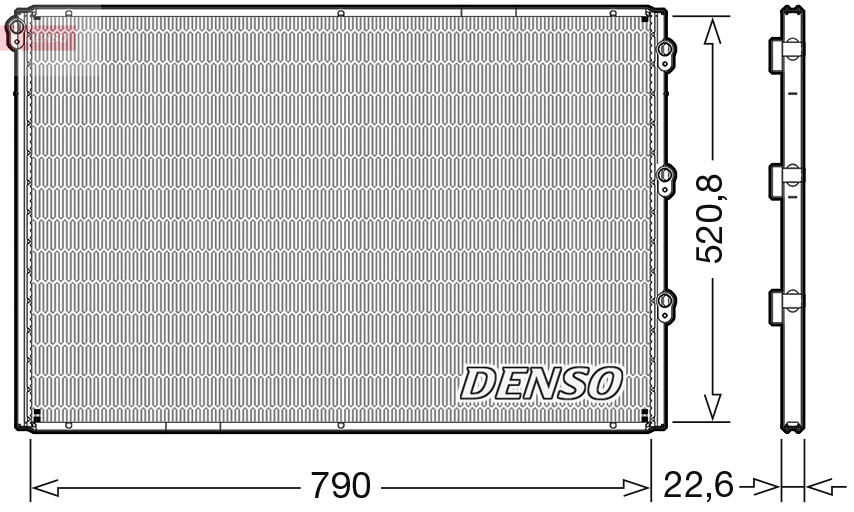 Airco condensor Denso DCN99079