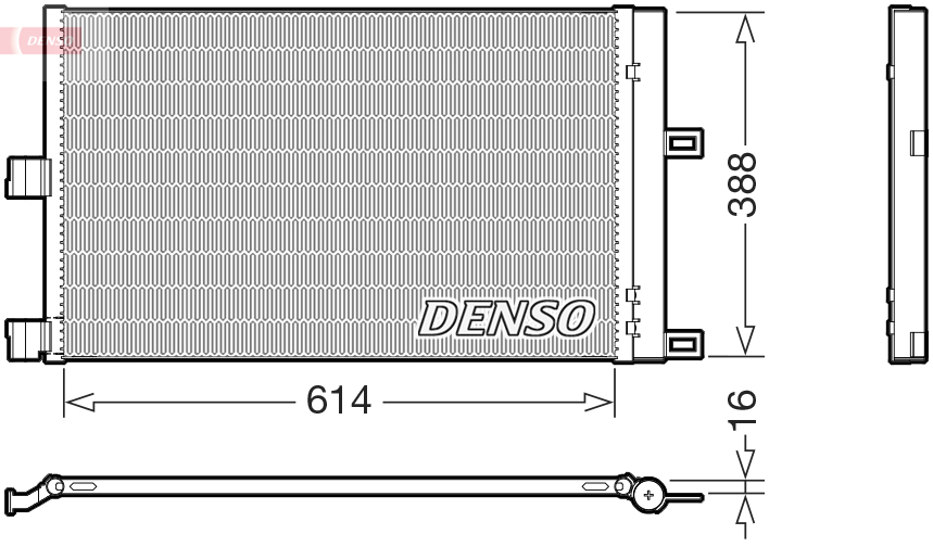 Airco condensor Denso DCN99080