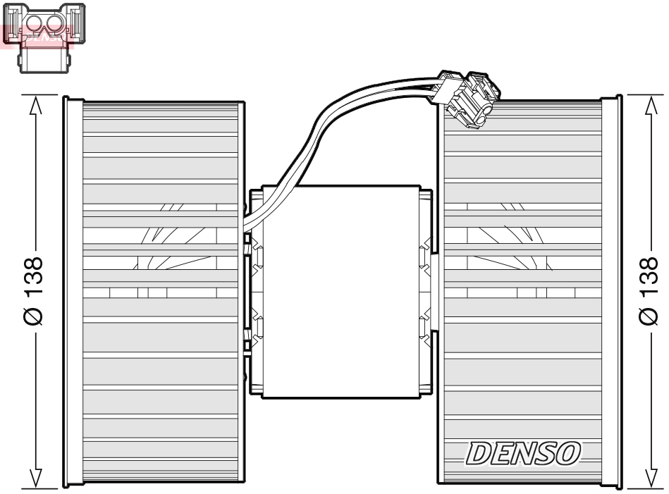 Kachelventilator Denso DEA05006