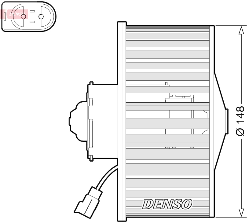 Kachelventilator Denso DEA10054