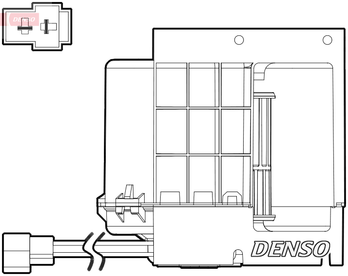 Kachelventilator Denso DEA17033