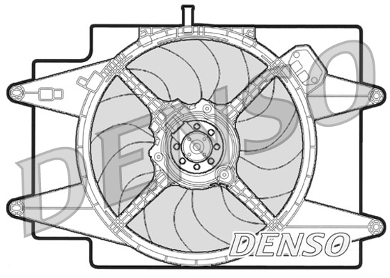 Ventilatorwiel-motorkoeling Denso DER01002