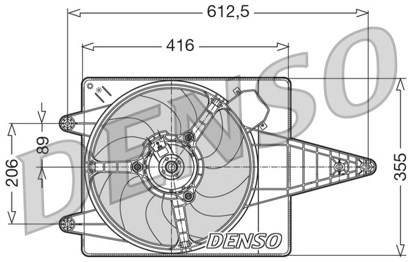 Ventilatorwiel-motorkoeling Denso DER01004