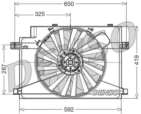 Ventilatorwiel-motorkoeling Denso DER01006