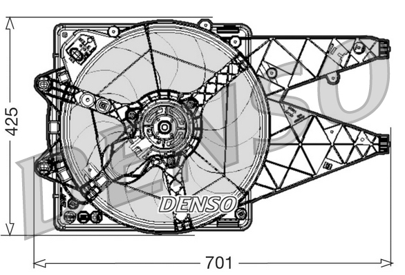 Ventilatorwiel-motorkoeling Denso DER01030