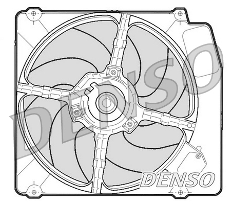 Ventilatorwiel-motorkoeling Denso DER01203