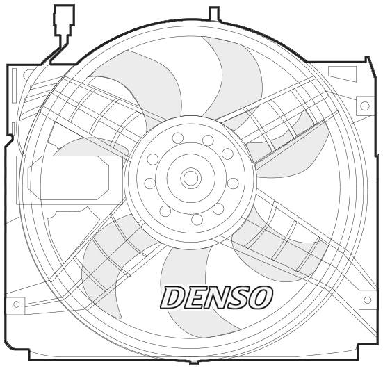 Ventilatorwiel-motorkoeling Denso DER05004