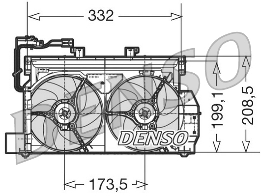 Ventilatorwiel-motorkoeling Denso DER07001