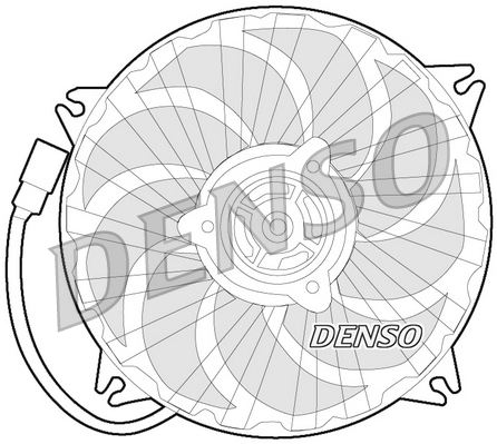 Ventilatorwiel-motorkoeling Denso DER07007