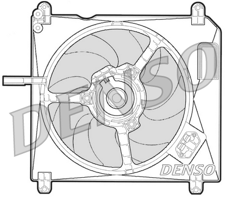 Ventilatorwiel-motorkoeling Denso DER09010