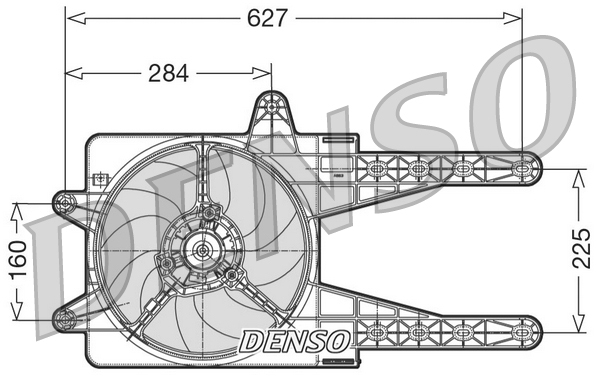 Ventilatorwiel-motorkoeling Denso DER09013