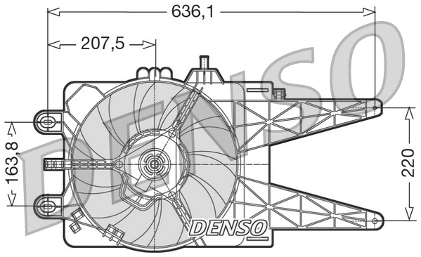 Ventilatorwiel-motorkoeling Denso DER09014