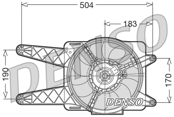 Ventilatorwiel-motorkoeling Denso DER09016