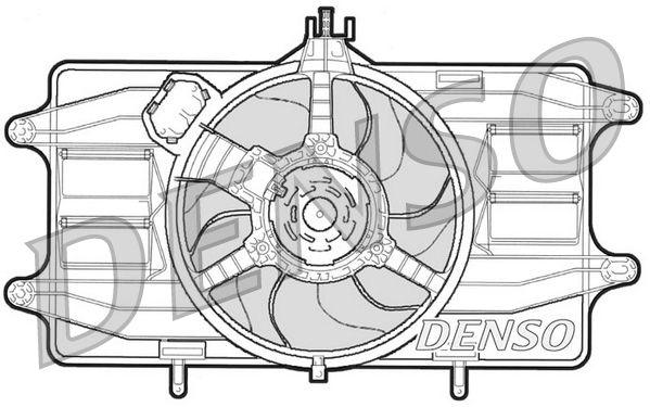 Ventilatorwiel-motorkoeling Denso DER09020