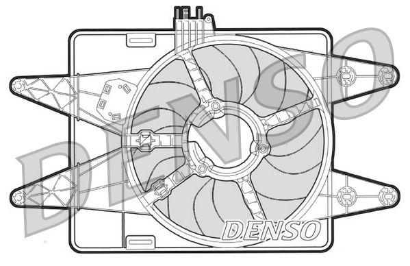 Ventilatorwiel-motorkoeling Denso DER09023