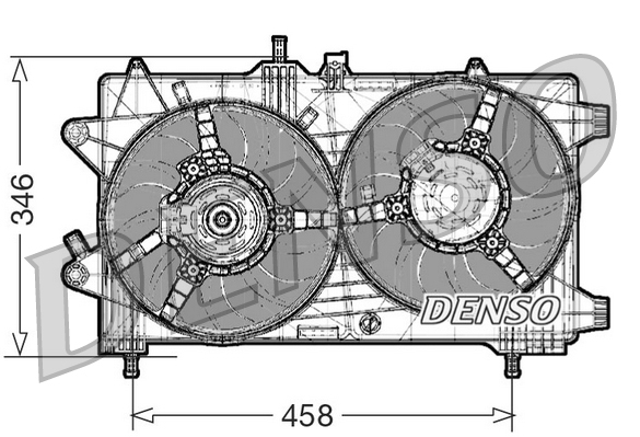 Ventilatorwiel-motorkoeling Denso DER09044