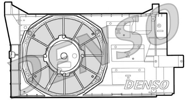 Ventilatorwiel-motorkoeling Denso DER09050