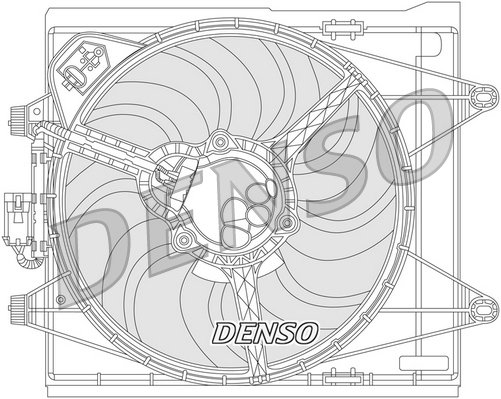 Ventilatorwiel-motorkoeling Denso DER09051