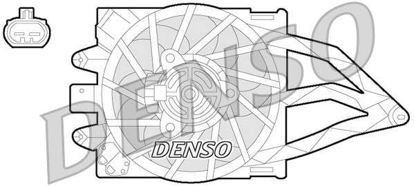 Ventilatorwiel-motorkoeling Denso DER09057