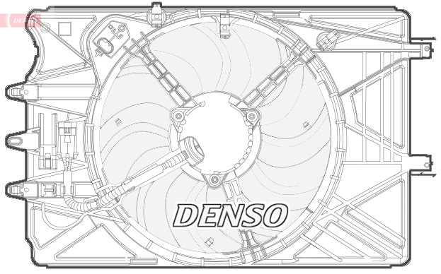 Ventilatorwiel-motorkoeling Denso DER09070