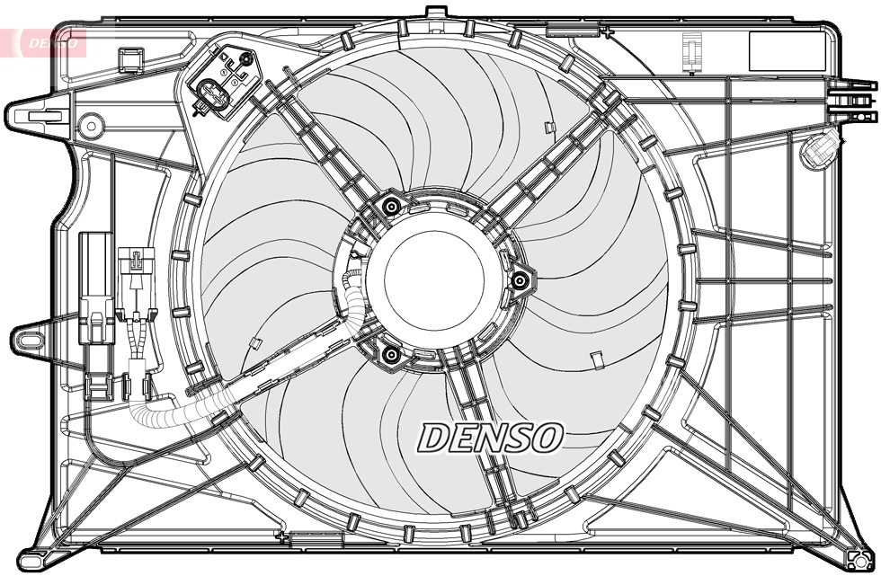 Ventilatorwiel-motorkoeling Denso DER09073